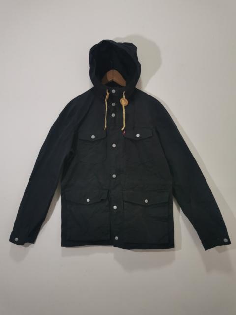 Levi's Hoodie Parka Bovine Leather Trimming Jacket