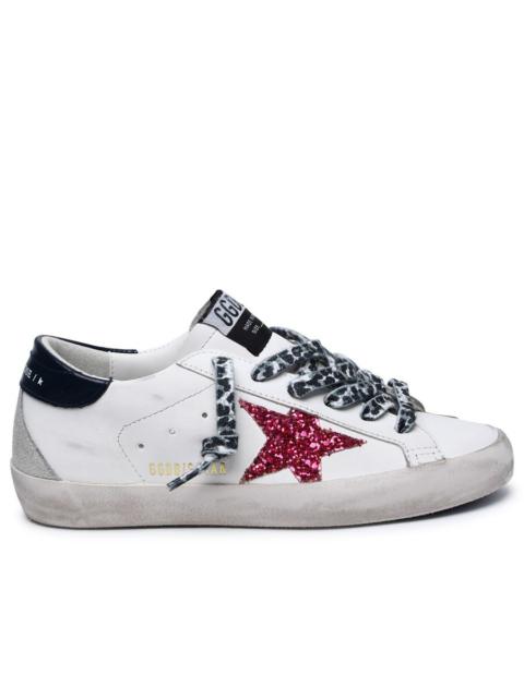 GOLDEN GOOSE 'SUPER-STAR CLASSIC' WHITE LEATHER SNEAKERS