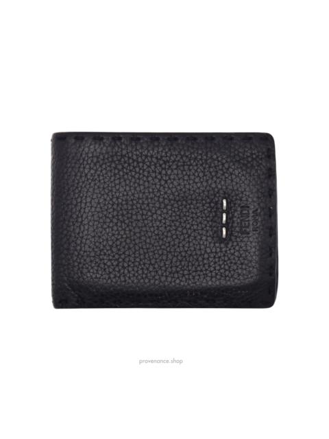 FENDI Fendi Selleria Horizontal Wallet - Black Roman Leather