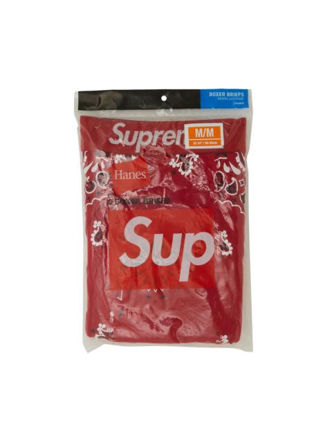Supreme Supreme x Hanes Bandana Boxer Briefs (2 Pack) 'Red'