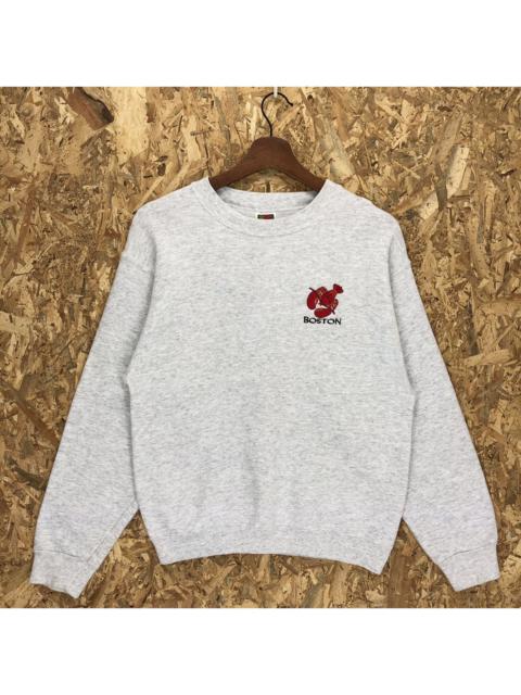 Other Designers Vintage - Vintage Boston Embroidery Sweatshirt
