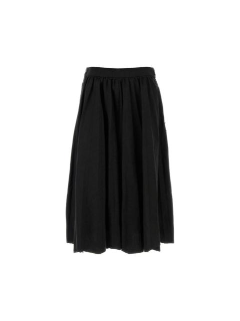 BALENCIAGA BALENCIAGA Two-Tone Twill And Denim Skirt New & Authentic (W