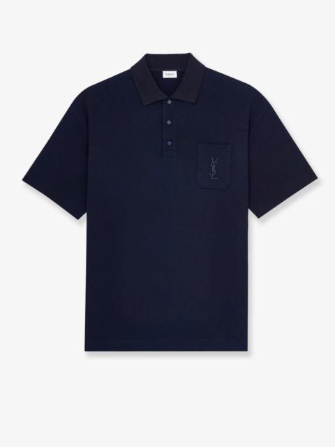 SAINT LAURENT Saint Laurent Piqué Cotton Polo Shirt