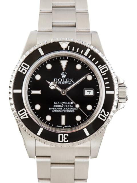ROLEX Used Stainless Steel Rolex Sea-Dweller Ref 16600 Black Aluminum Dial