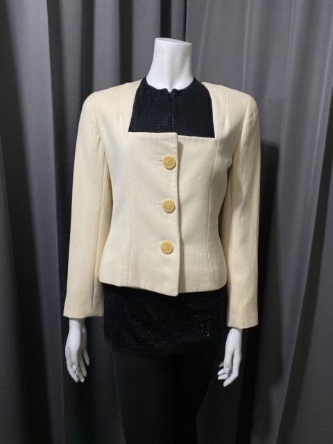 BALENCIAGA A/W 1992 Archive Balenciaga Ledix Rectangle Neck Jacket