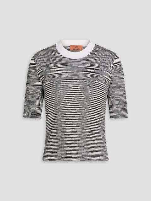 Missoni Space-dyed ribbed silk top