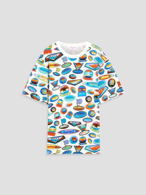 PUCCI Printed cotton-jersey T-shirt