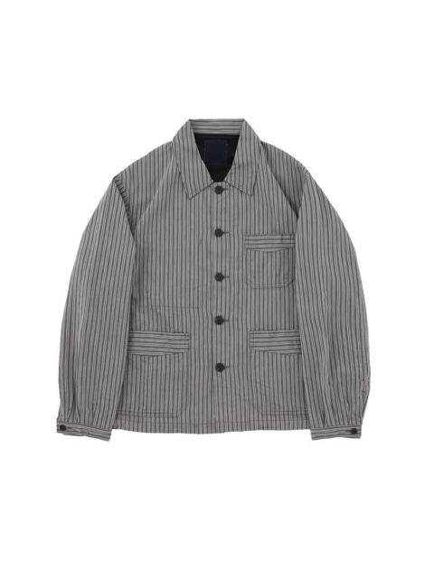 visvim TRAVAIL COVERALL STRIPE LT.GREY