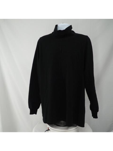 Rick Owens DRKSHDW Black Sweater Neck Cotton Size Medium FW17 Glitter