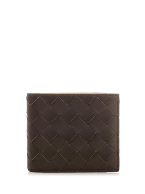 Bottega Veneta Bottega Veneta Men Bi-Fold Wallet Intrecciato Bicolor Khaki/Dark Praline