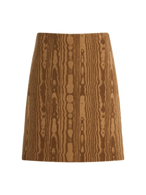 HIGH SPORT Ava Moire Mini Skirt neutral