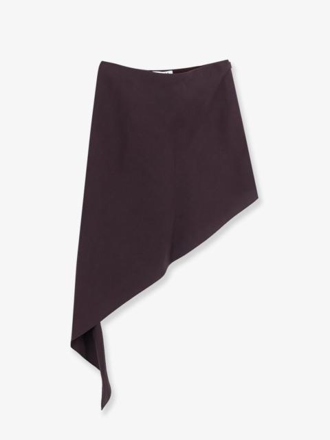 Alaïa Alaia Asymmetric paper and viscose skirt (FR 36)