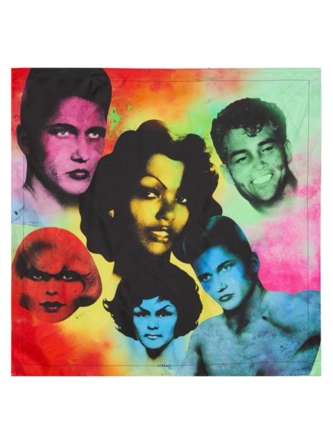 VERSACE Versace Foulard Printed Silk Twill Scarf