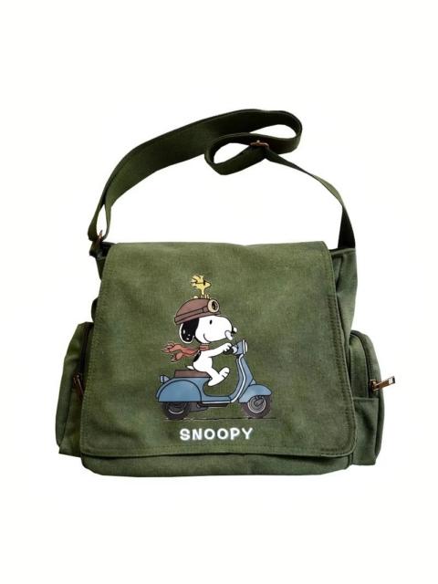 Other Designers Canvas Shoulder Bag Large Capacity Crossbody Bag Cartoon Peanut Snoopy Messenger School Work Bags