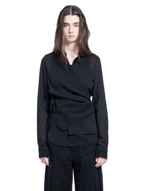 Ann Demeulemeester Alba Asymmetric Wrap Shirt