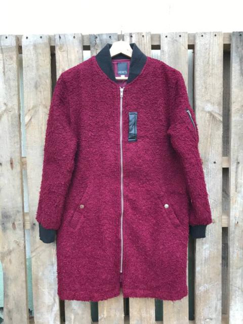 Other Designers Japanese Brand - Here''s Nice Burgandy Zip Up Jacket