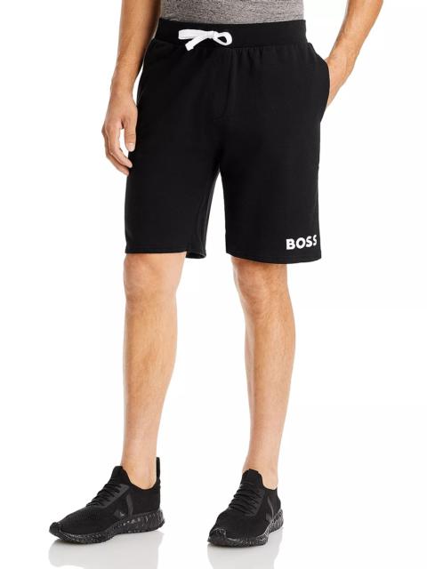 BOSS Ease Cotton Logo Print Shorts