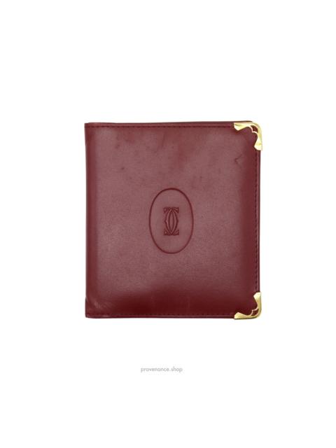 Cartier Cartier Bifold Wallet - Burgundy Calfskin Leather