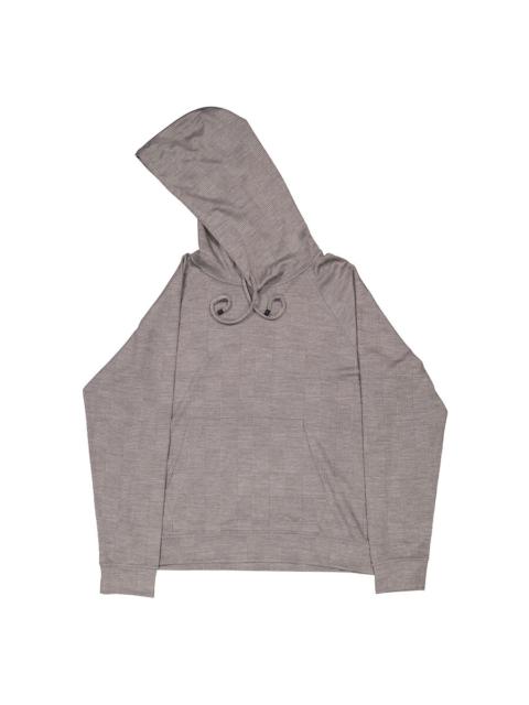 EMPORIO ARMANI Emporio Armani Grigio Prince Of Wales Eucalyptus Wool-Blend Jersey Hoodie