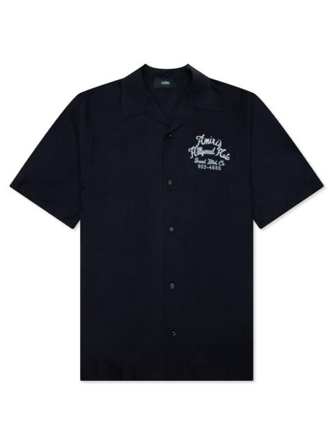 AMIRI HOLLYWOOD AUTO BOWLING SHIRT - BLACK