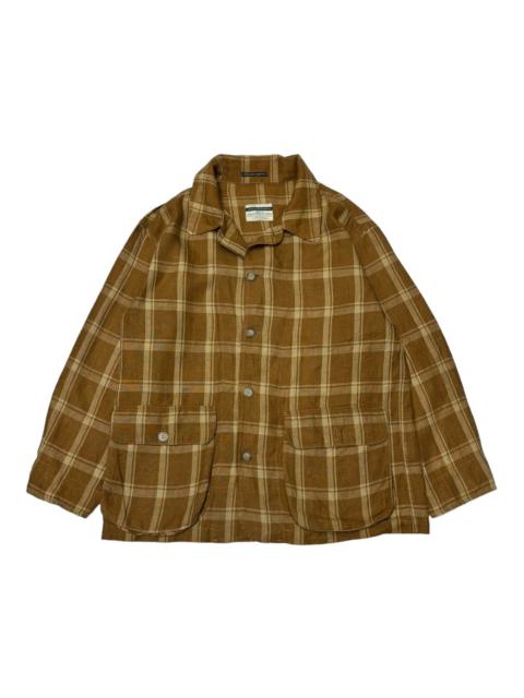 Other Designers UNITED COLORS OF BENETTON TARTAN CHECKERED CHORE JACKET