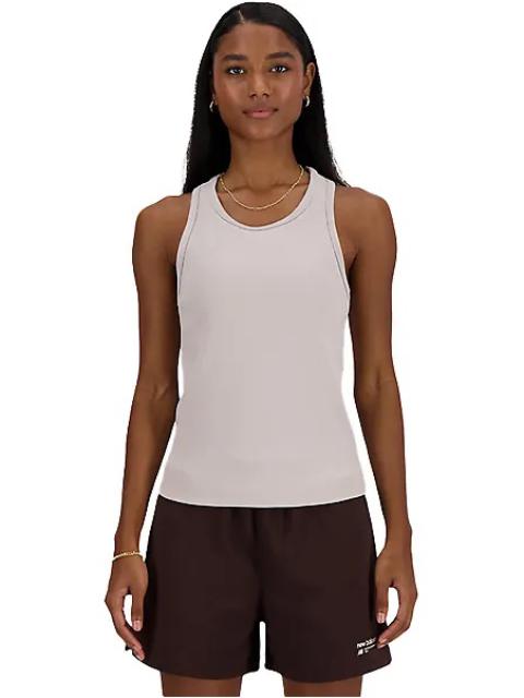 New Balance New Balance Linear Heritage Rib Knit Racer Tank