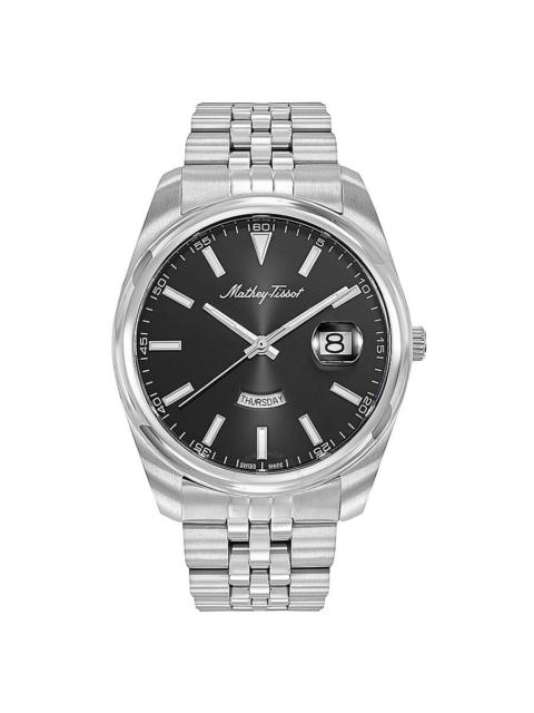 Mathey-Tissot - Mathey-Tissot Mathy Day-Date Quartz Black Dial Men's Watch H510AN