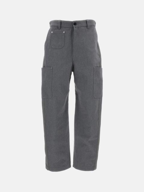 Givenchy Givenchy Men Denim Trousers With Front Couture