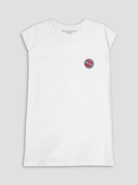Stella McCartney Embroidered cotton-jersey tank