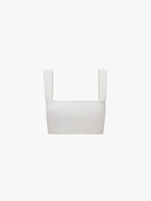 Victoria Beckham VB Body Strap Bandeau Top In White