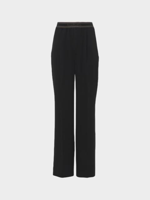 Acne Studios Trousers Logo Tape Black