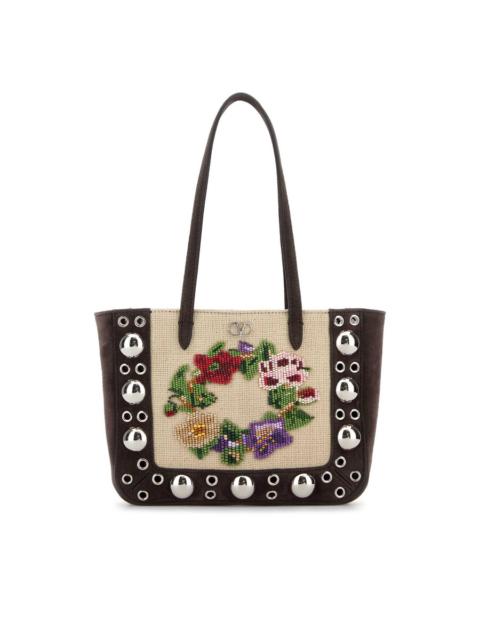 Valentino Valentino Garavani Brown Suede Nellcã´Te Shoulder Bag