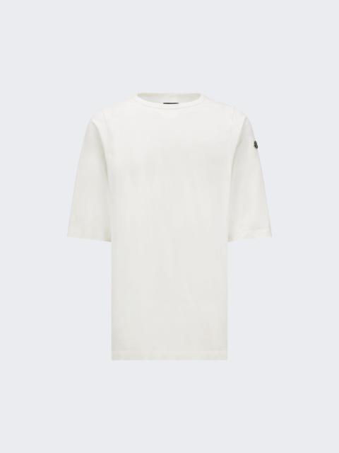 Moncler X Moncler Knitted Short Sleeve T-shirt Milk
