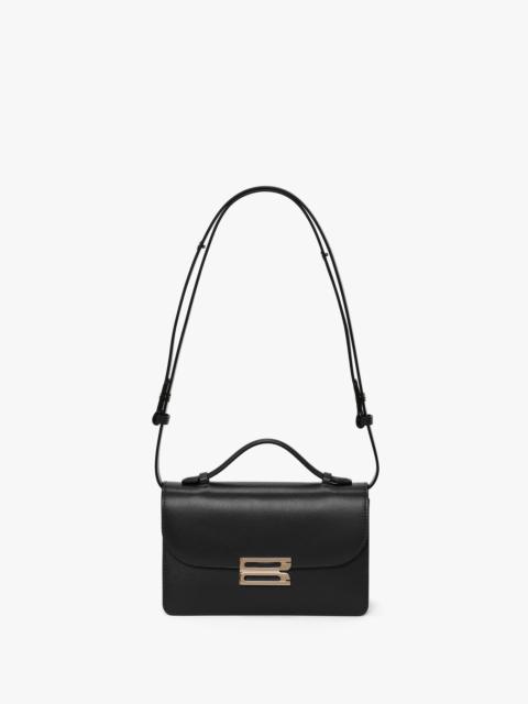 Victoria Beckham Mini Dorian Bag In Black Smooth Leather