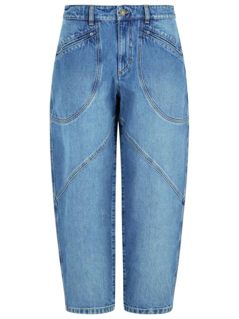 Isabel Marant Catarina' Blue Cotton Jeans Women
