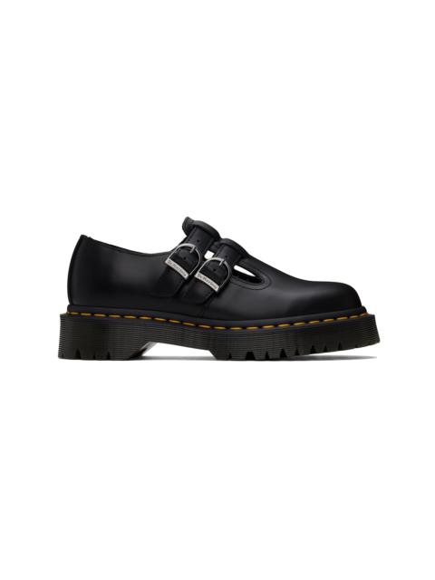 Dr. Martens Black 8065 II Bex Smooth Leather Platform Mary Jane Loafers