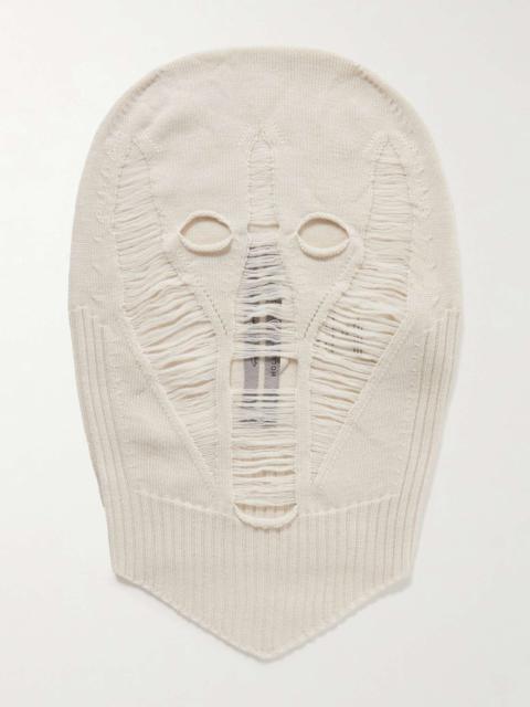 Distressed Wool Balaclava