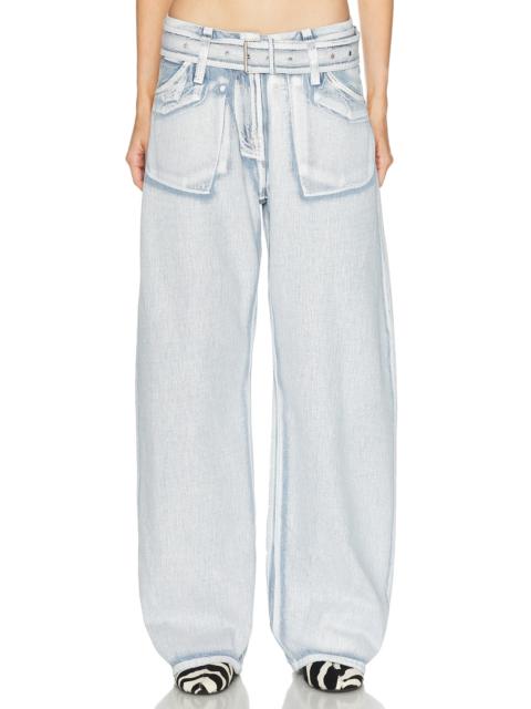 Acne Studios Page Blue Shadow Wide Leg