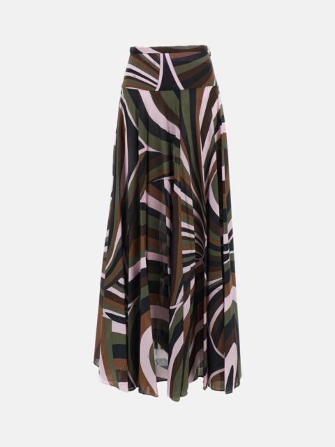 PUCCI Emilio Pucci Women Cotton Muslin Maxi Skirt