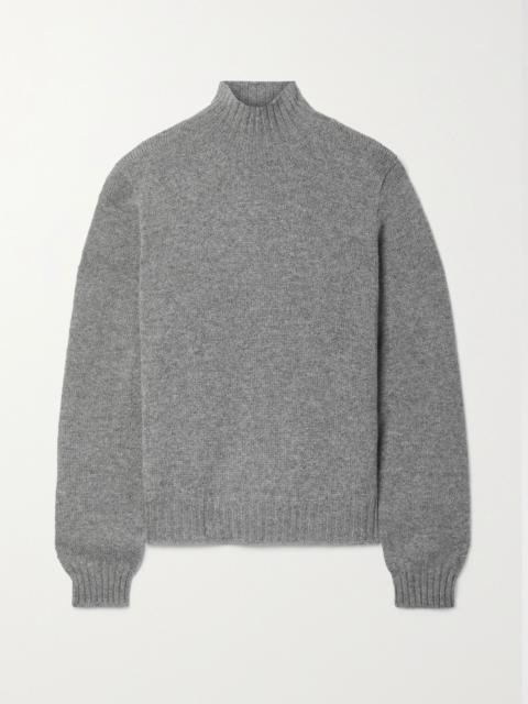 The Row Essentials Kensington cashmere turtleneck sweater Gray