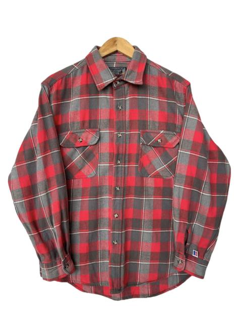 Vintage Edwin Button Up Red Flannel Shirt