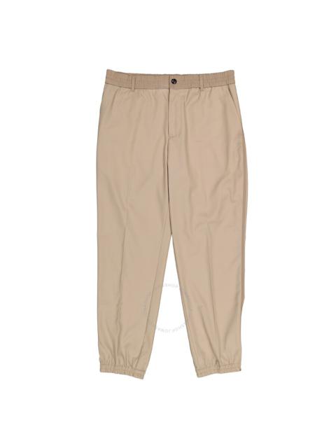 EMPORIO ARMANI Emporio Armani Men's Khaki Elasticated-Waistband Tapered Trousers