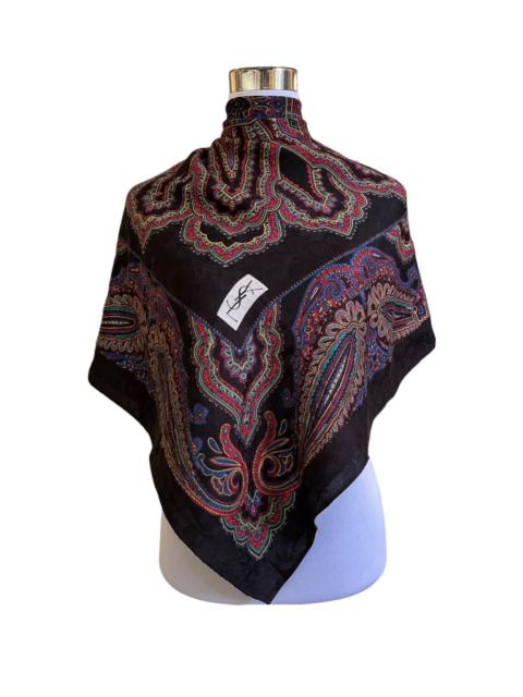 Designer - Yves Saint Laurent Abstract Design Wool Scarf