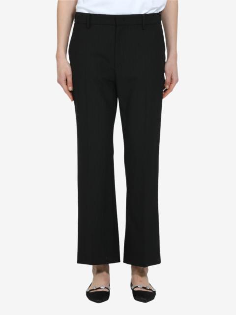 N°21 STRAIGHT FIT STRIPED ANKLE TROUSERS