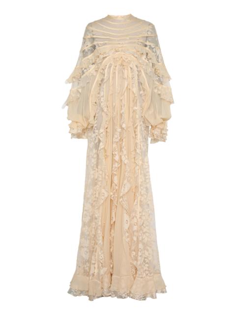 Zimmermann Rebellion Splice Billow Dress ivory