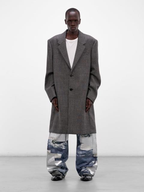 Acne Studios Wool Houndstooth Tailored Coat