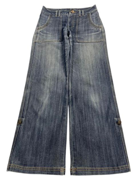 Other Designers Vintage Japanese Brand Blue Faded Wash Style Baggy Jeans