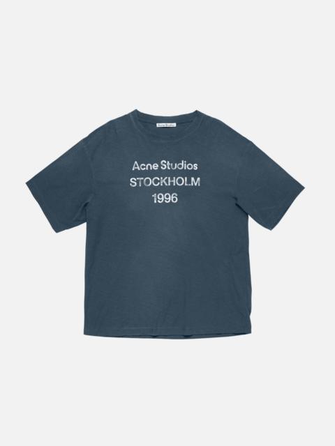 Acne Studios Logo t-shirt - relaxed fit - Deep blue
