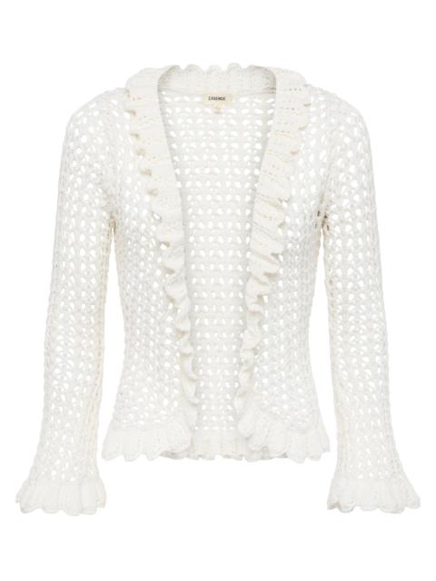 L'AGENCE Solaris Crocheted Cardigan