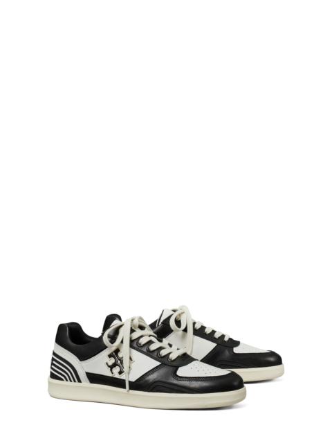 TORY BURCH Tory Burch Clover Court Sneaker in Purity /Perfect Black at Nordstrom